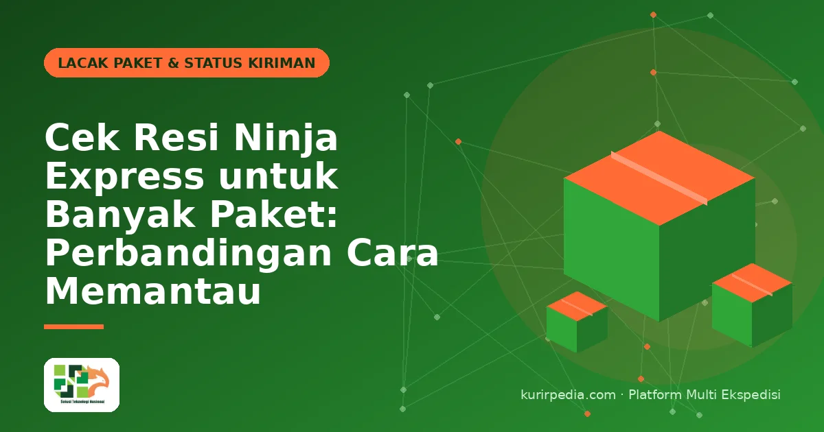 Cek Resi Ninja Express untuk Banyak Paket: Perbandingan Cara Memantau