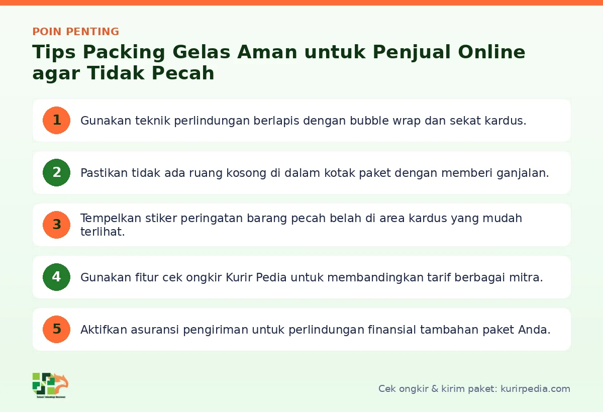 Poin penting: Tips Packing Gelas Aman untuk Penjual Online agar Tidak Pecah