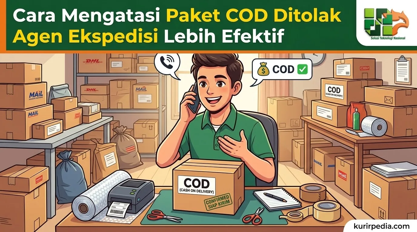 Visual paket cod ditolak agen ekspedisi - Cara Mengatasi Paket COD Ditolak Agen Ekspedisi Lebih Efektif