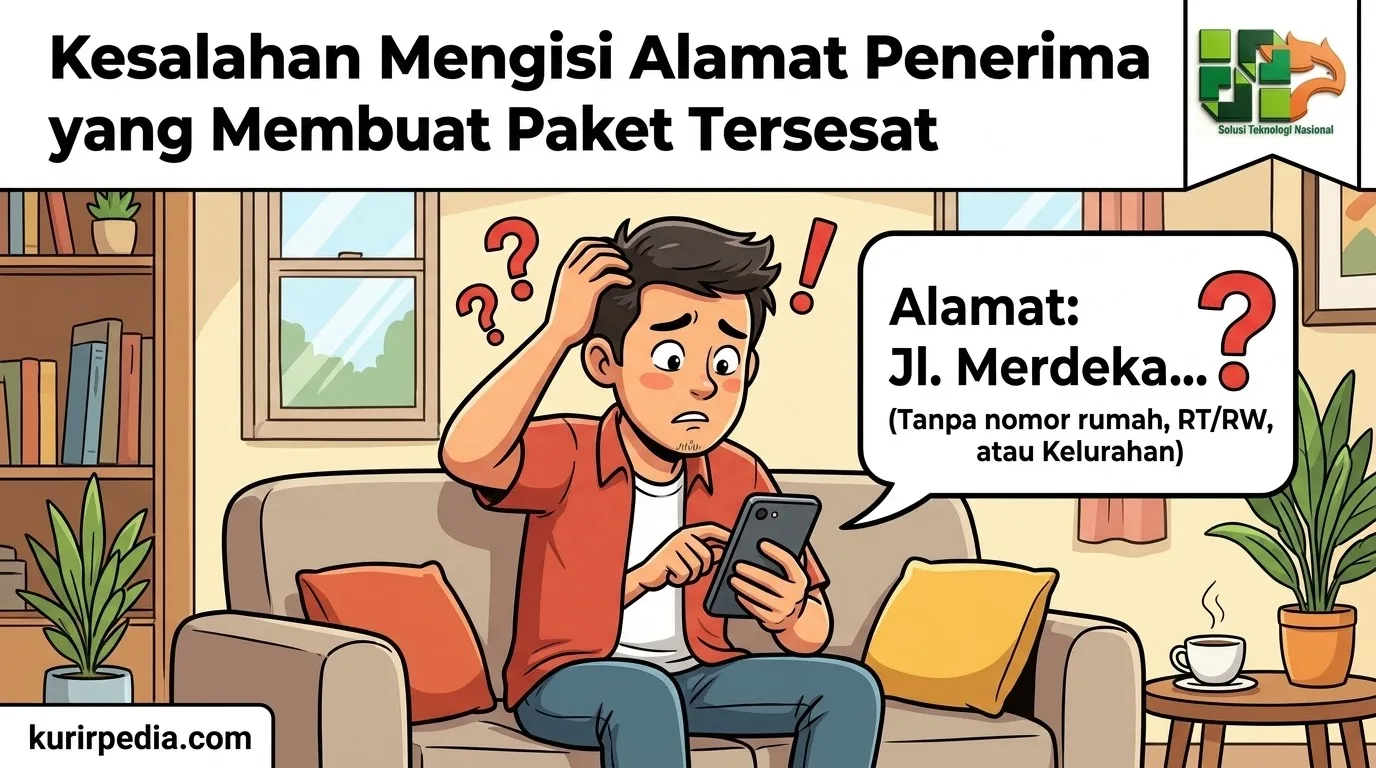 Kesalahan Mengisi Alamat Penerima