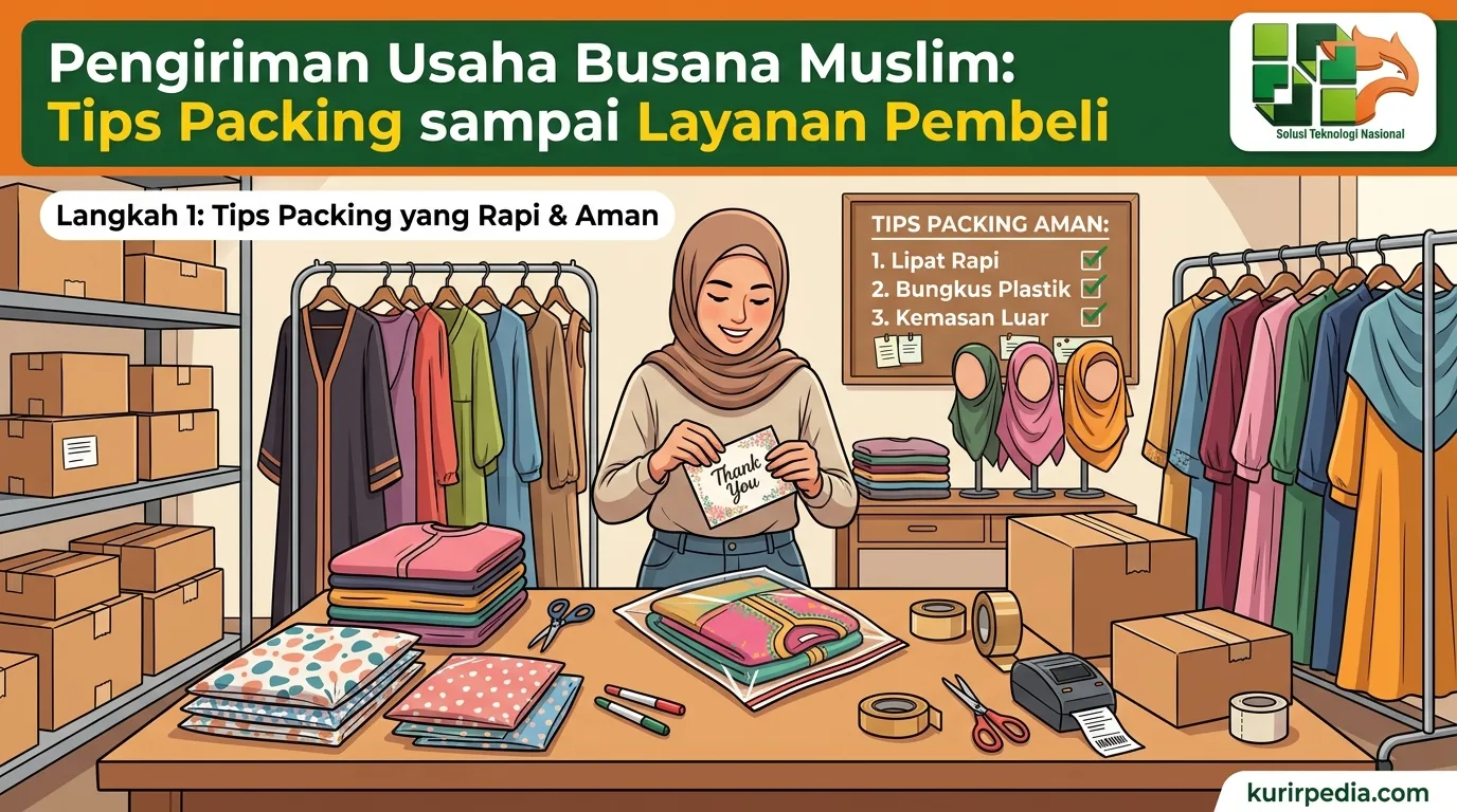 Pengiriman Usaha Busana Muslim: Tips Packing sampai Layanan Pembeli